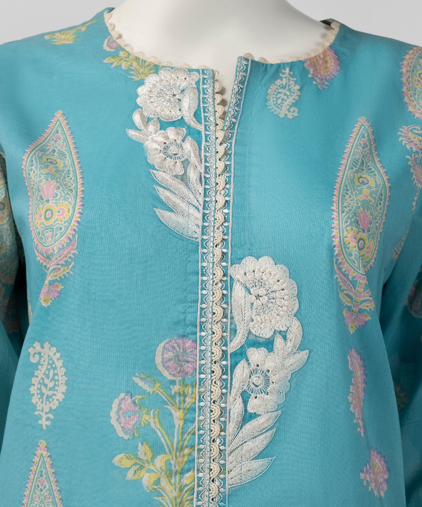 Magenta Lawn Digital Printed Kurta - Image 6