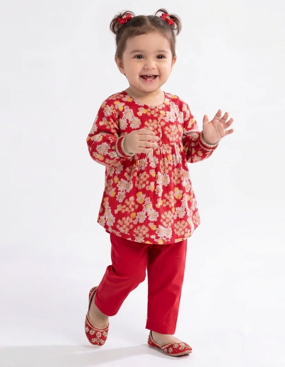 Multicolor Lawn Digital Printed Stitched 2PC