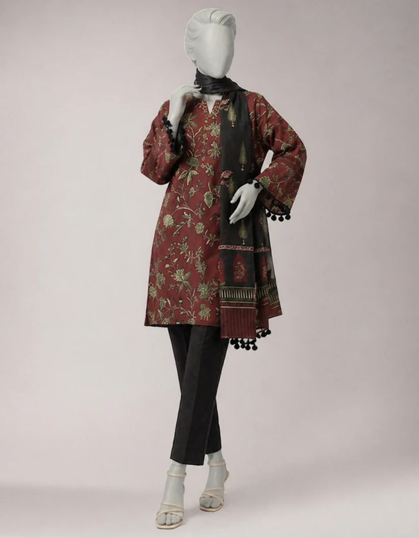 Multicolor Lawn Digital Printed Unstitched 2pc