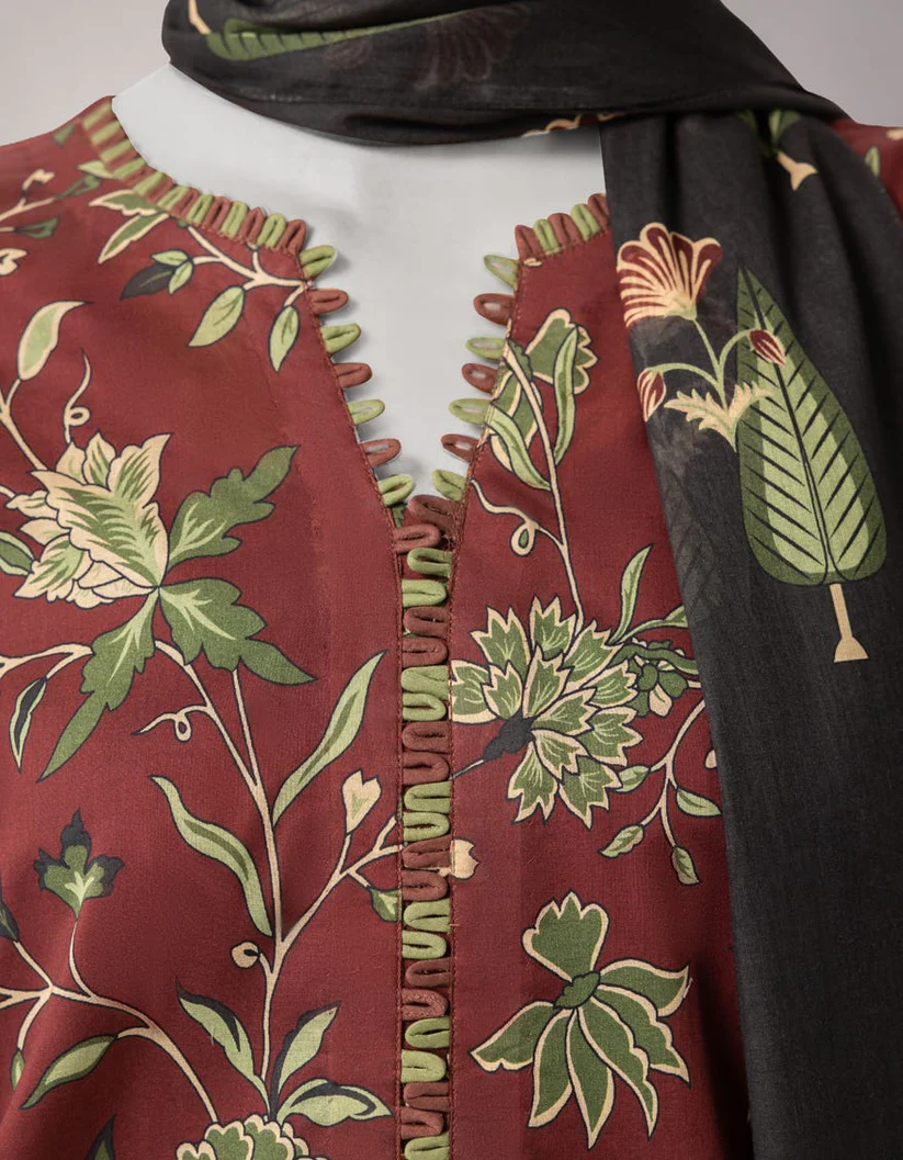 Multicolor Lawn Digital Printed Unstitched 2pc - Image 2